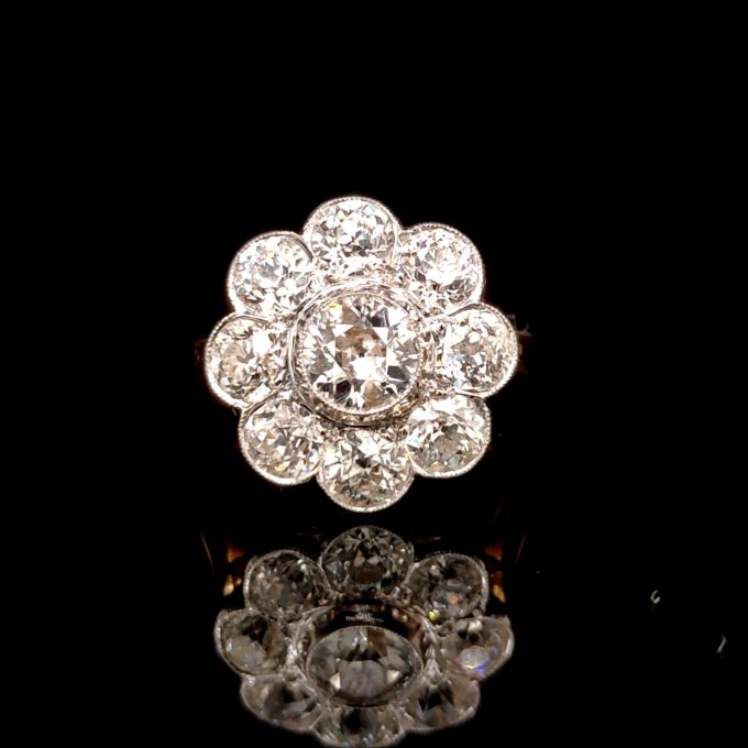 3.83ct Diamond Daisy Ring