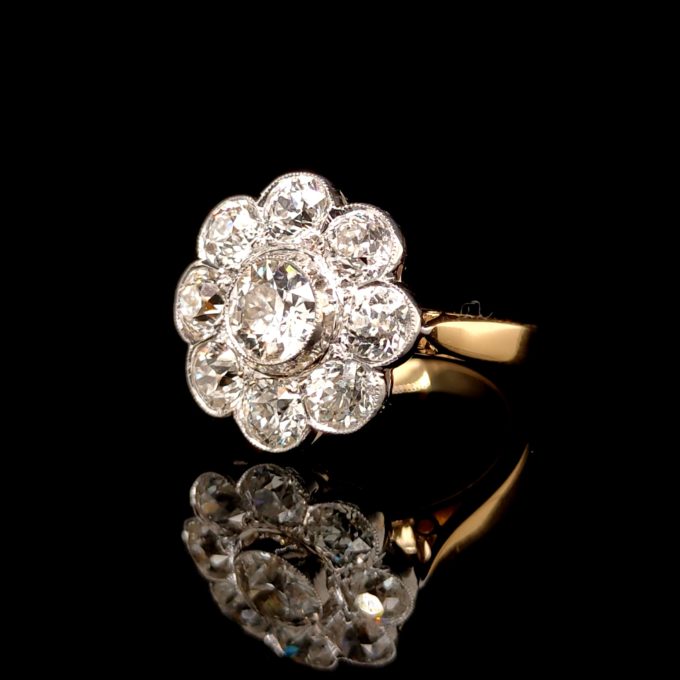 3.83ct Diamond Daisy Ring