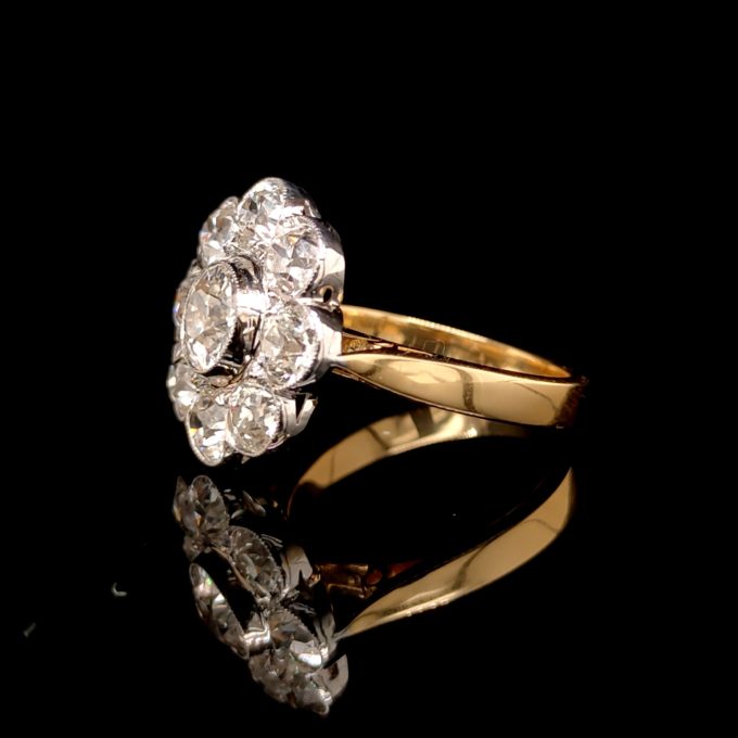 3.83ct Diamond Daisy Ring
