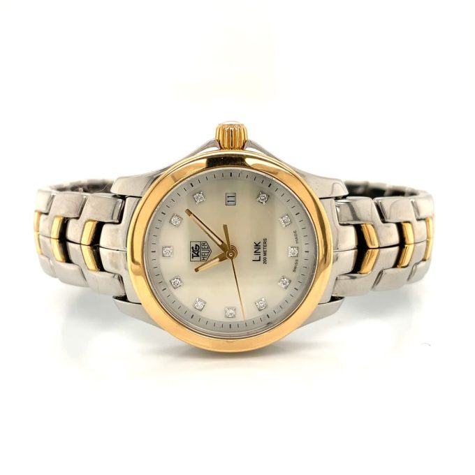 Tag Heuer Ladies Diamond Dial Link Watch WJF1353