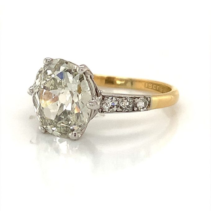2.92ct Old Cut Diamond Solitaire Ring - Image 3