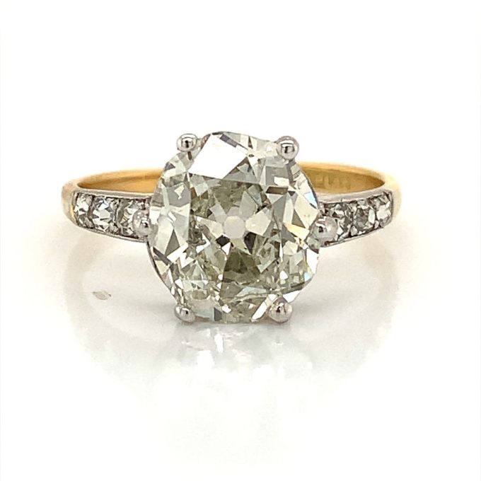 2.92ct Old Cut Diamond Solitaire Ring - Image 4