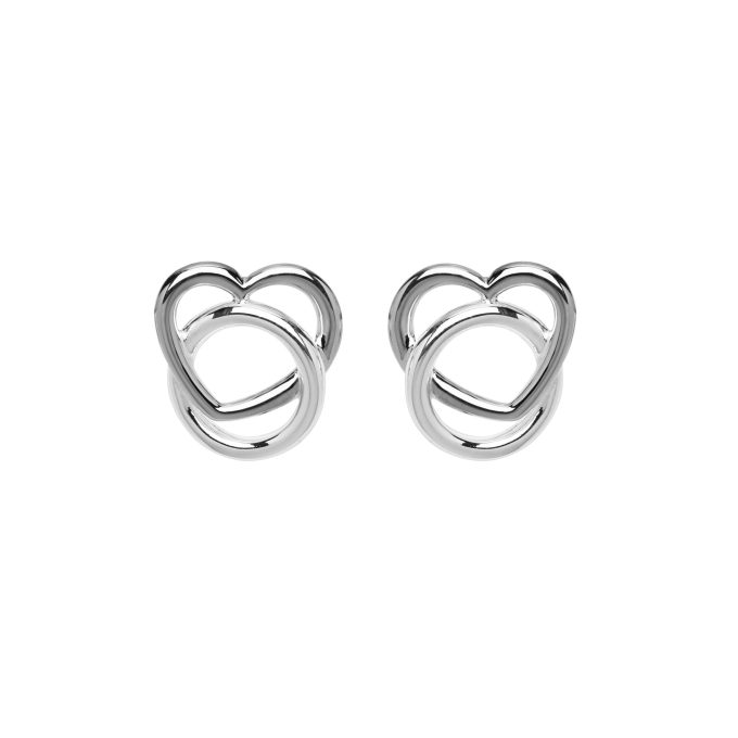 Unique Heart Link Earrings