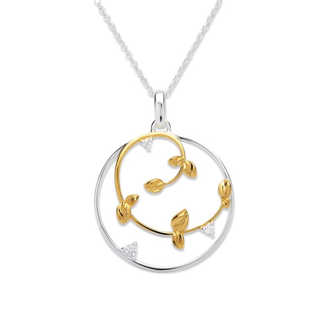 Unique Winding Stem Pendant Necklace