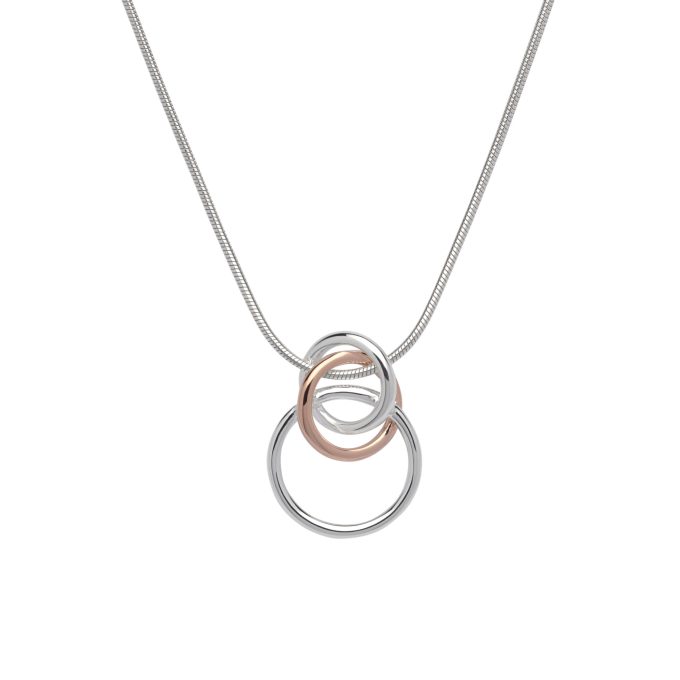 Unique Linked Rings Necklace