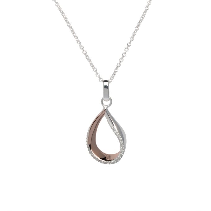 Unique Ribbon Pendant Necklace