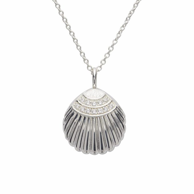 Unique Clam Shell Locket Necklace
