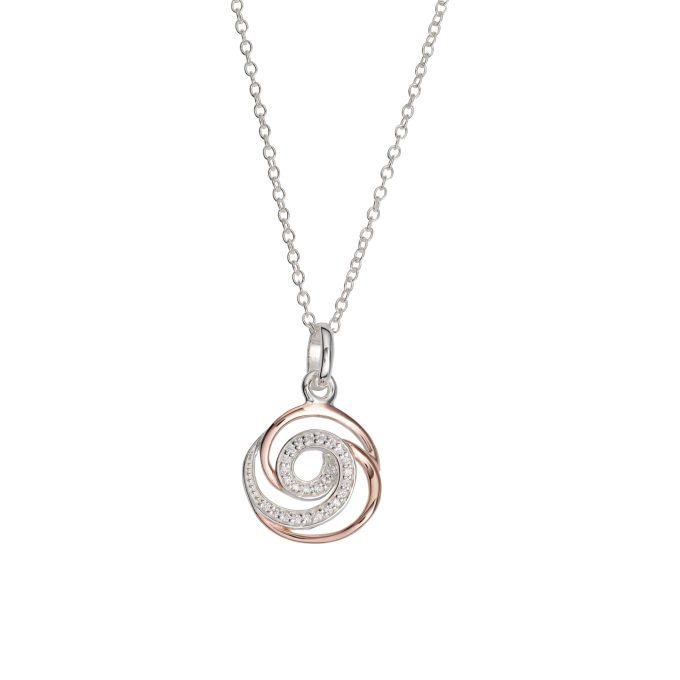 Unique Swirls Pendant Necklace