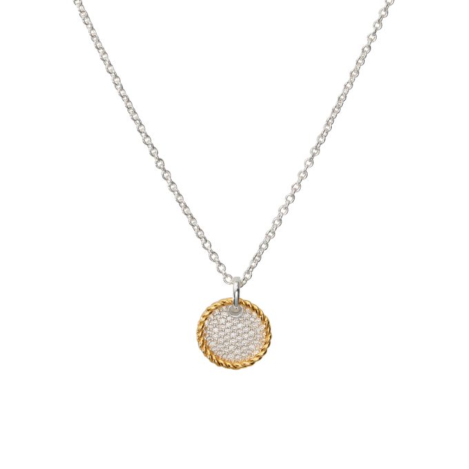 Unique CZ Pave Necklace