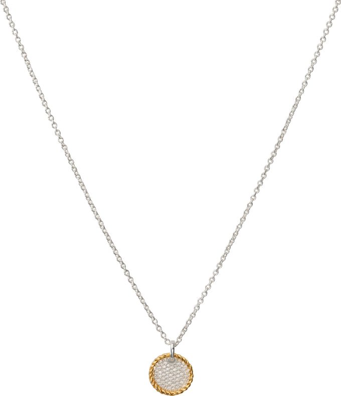Unique CZ Pave Necklace - Image 2