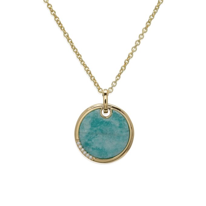 Unique Amazonite Disc Necklace