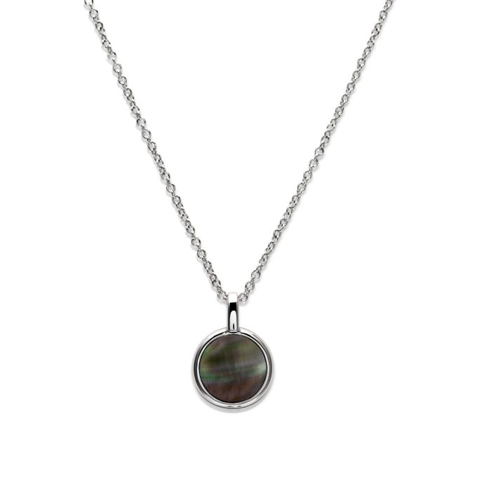 Unique Black Mother of Pearl Necklace