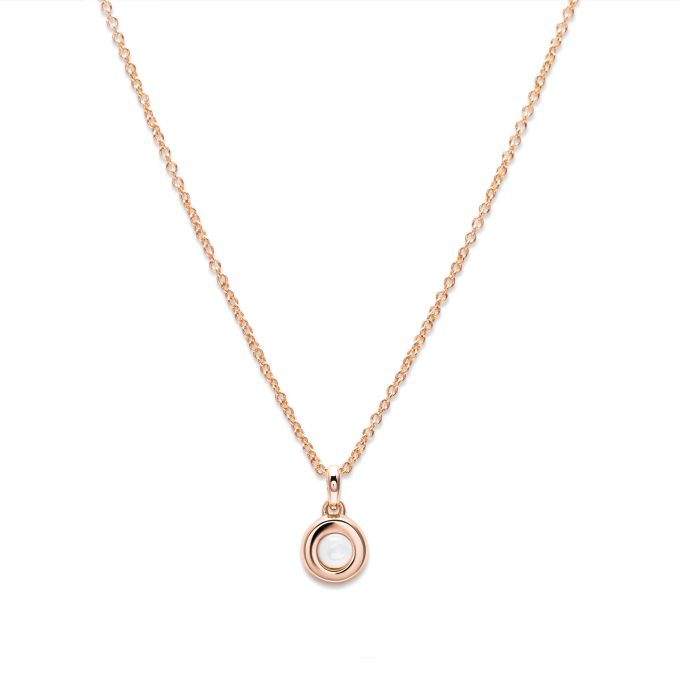 Unique Moonstone Rose Gold Necklace