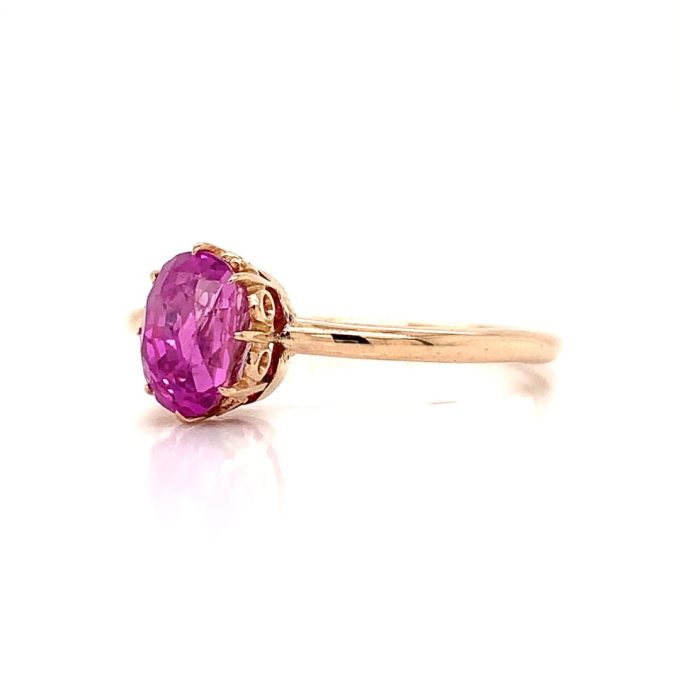 Antique Ruby Solitaire Ring - Image 2