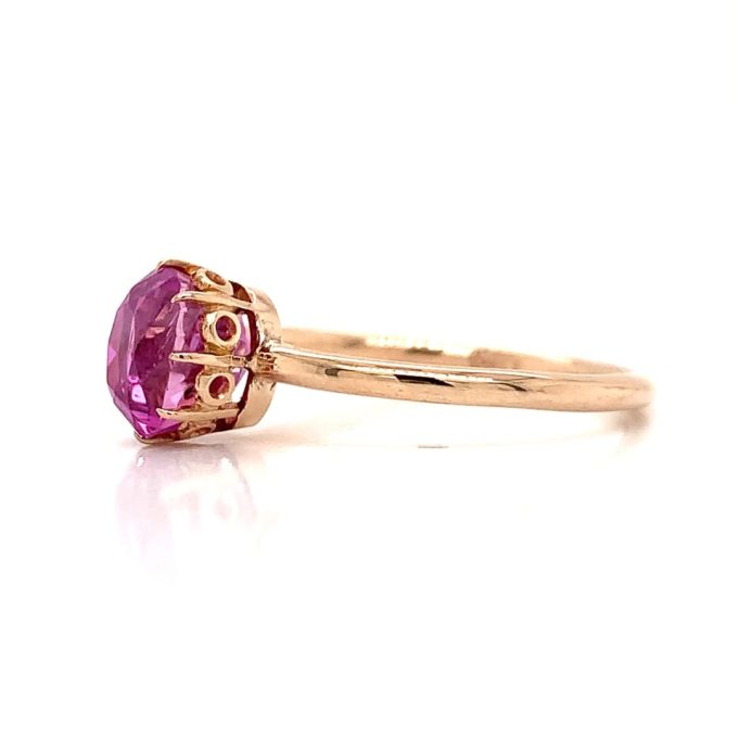 Antique Ruby Solitaire Ring - Image 4