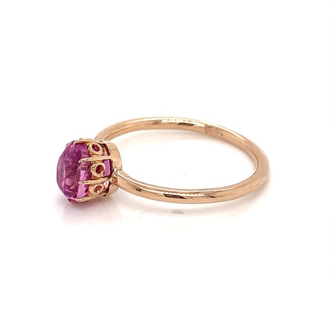 Antique Ruby Solitaire Ring - Image 3