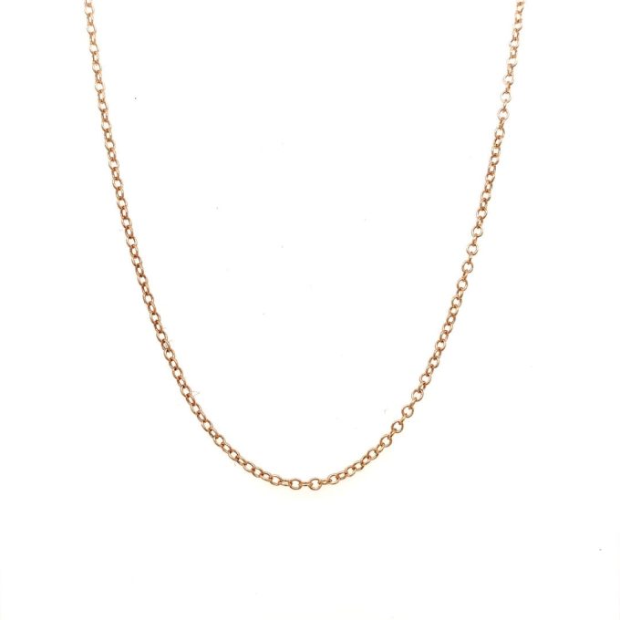Period 9ct Rose Gold Trace Chain - 16 Inch