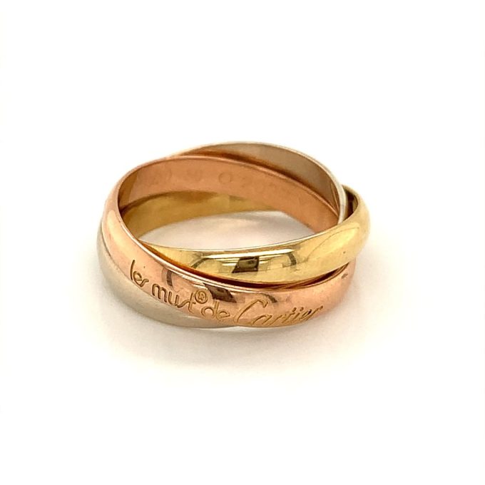 Cartier 18 Carat Gold Trinity Band - Image 2