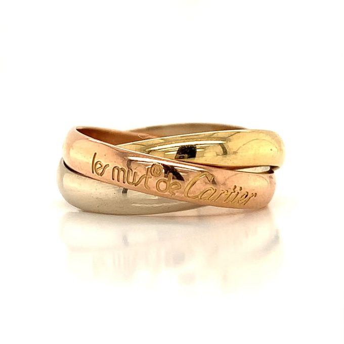 Cartier 18 Carat Gold Trinity Band