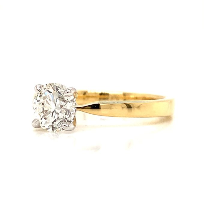 1.00ct Brilliant Cut Diamond 18ct Gold Ring - Image 2