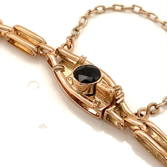 Peridot and Amethyst Gold Bracelet - Image 2