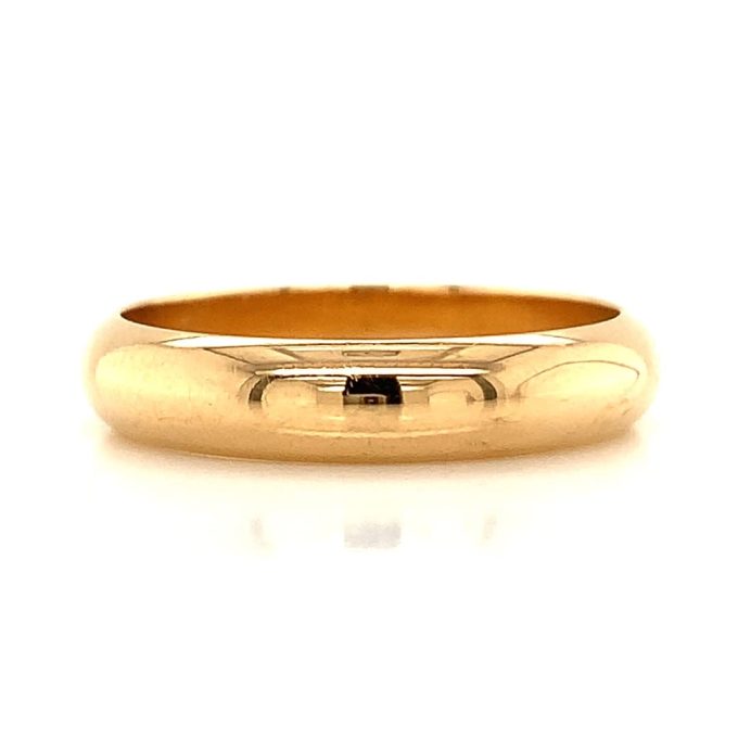18ct Yellow Gold 4mm Band