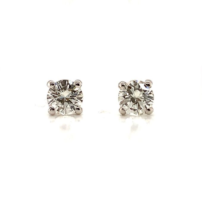 0.60ct Diamond Platinum Stud Earrings