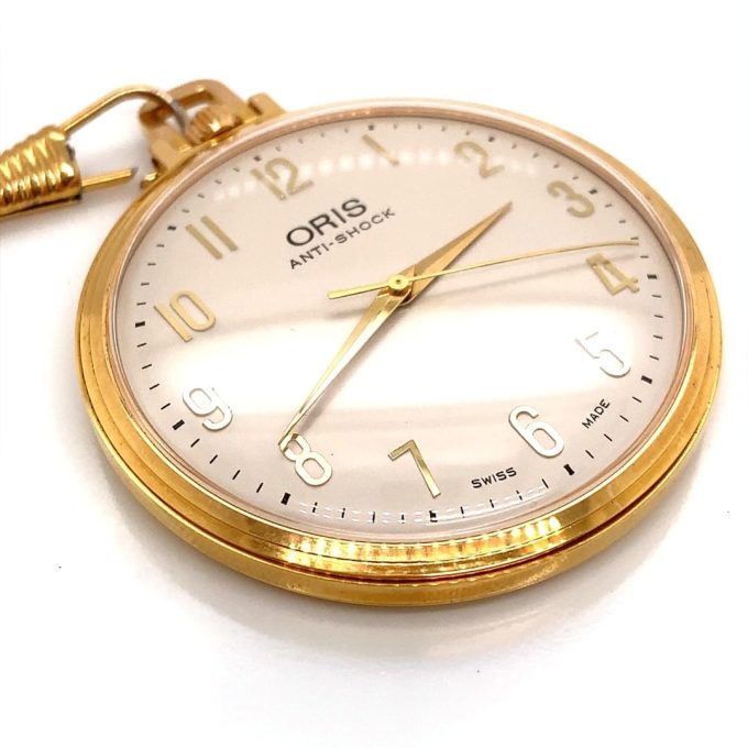 Oris 1975 Gold Plate Pocket Watch - 3271/2 - Image 2