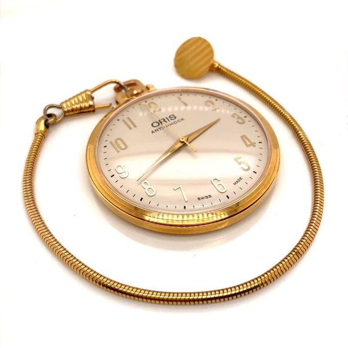 Oris 1975 Gold Plate Pocket Watch - 3271/2