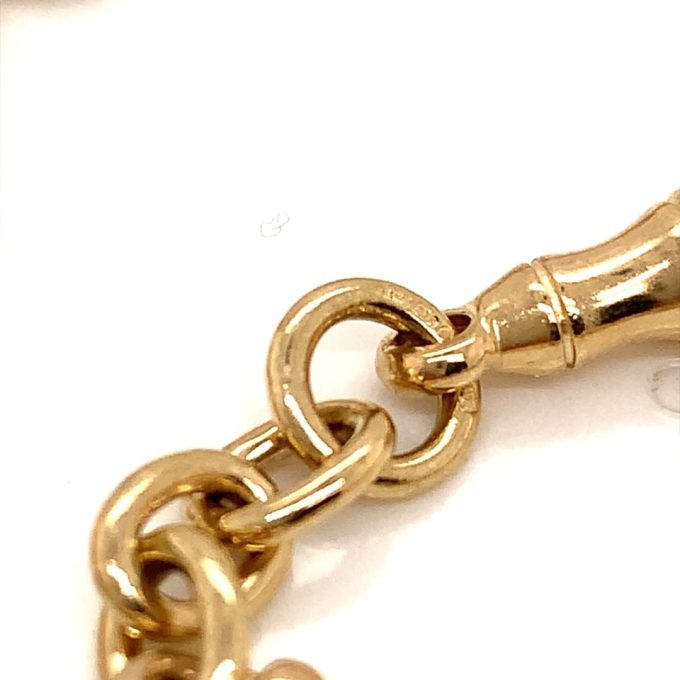 Gold Fancy Watch Chain Necklace - 19 Inch - Image 2