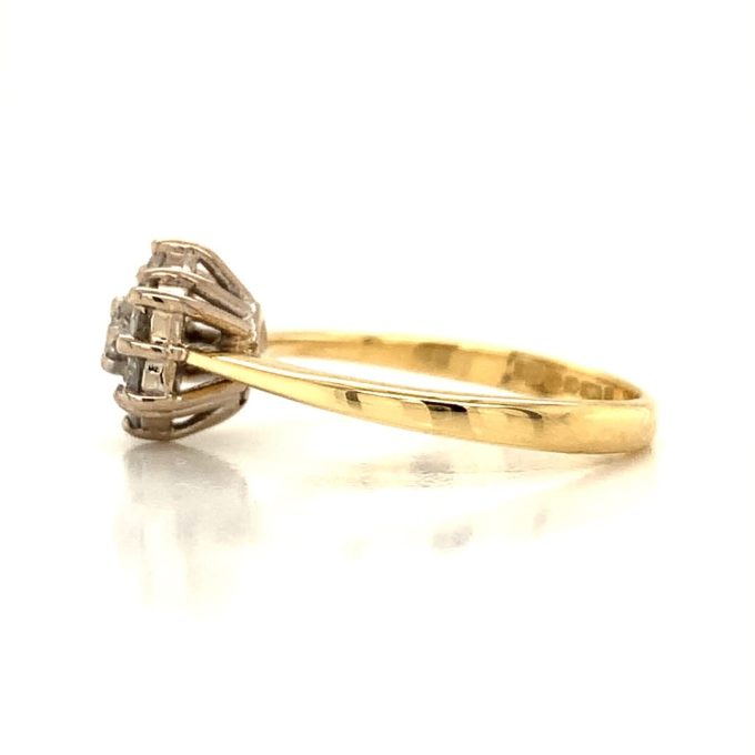Diamond Daisy Cluster Ring - Image 3
