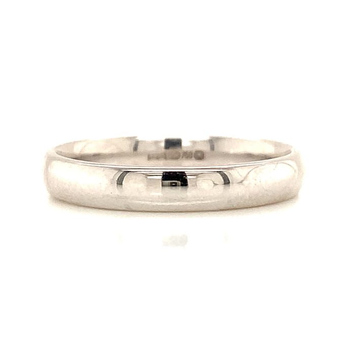 Ladies White Gold 3mm Band