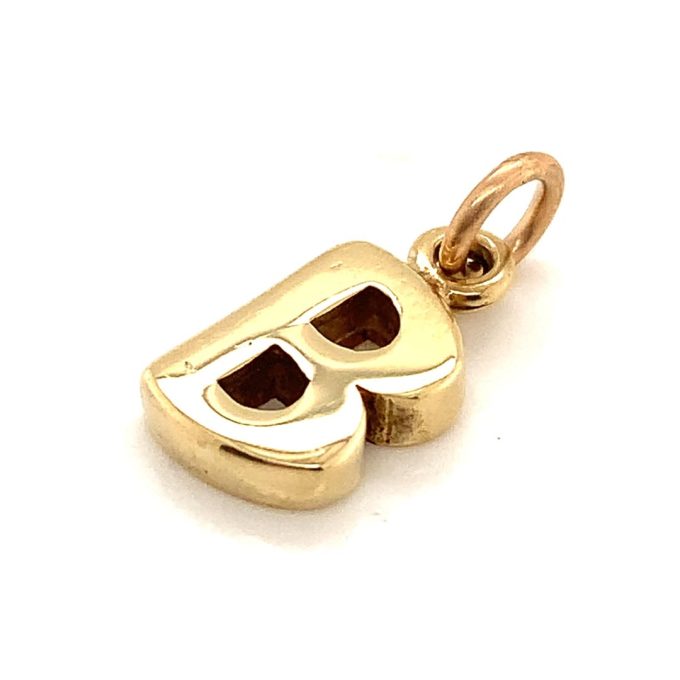 9ct Gold 'B' Charm