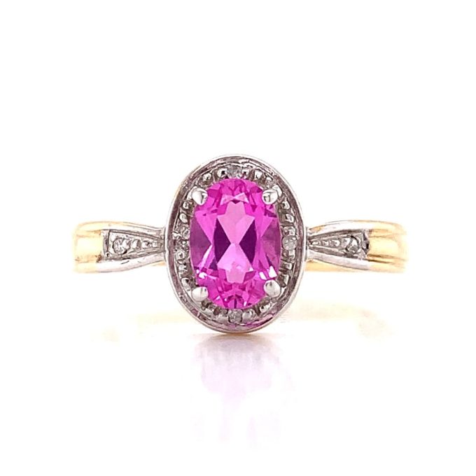 Pink Topaz Dress Ring