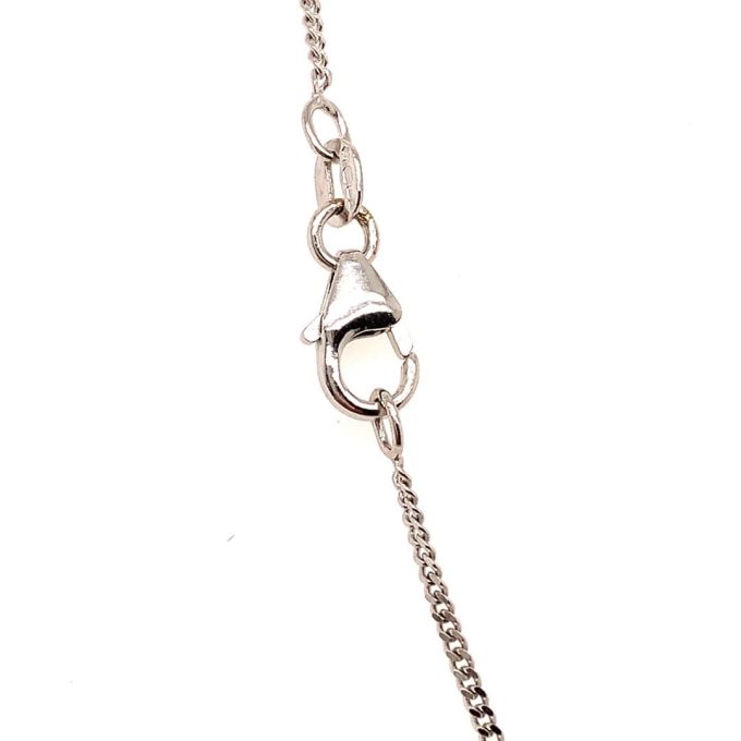 18ct White Gold Curb Chain - 18 Inch - Image 2