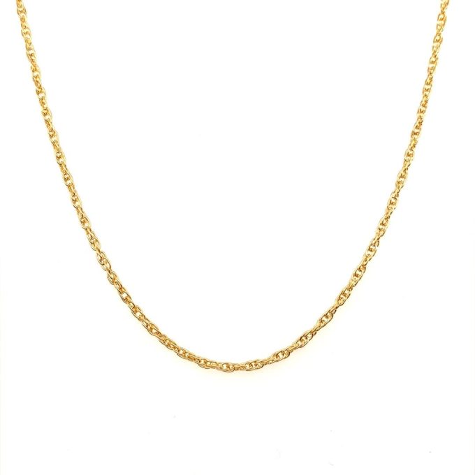 9ct Yellow Gold Prince of Wales Link Chain - 18"