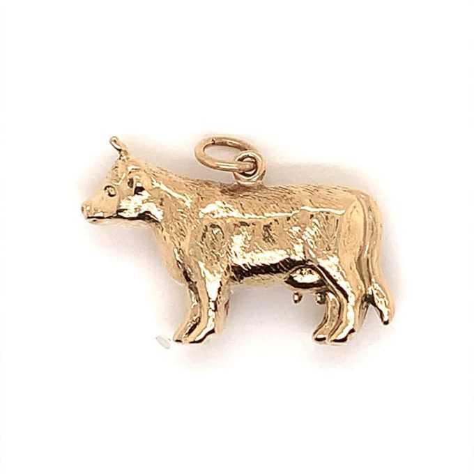 9ct Gold Cow Charm