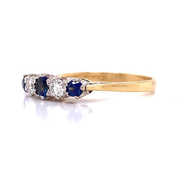 Sapphire and Diamond Vintage Ring - Image 2