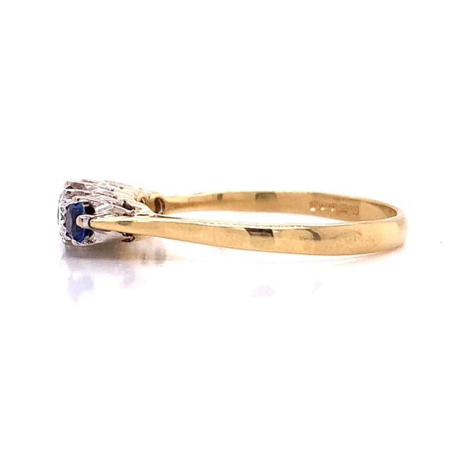 Sapphire and Diamond Vintage Ring - Image 3