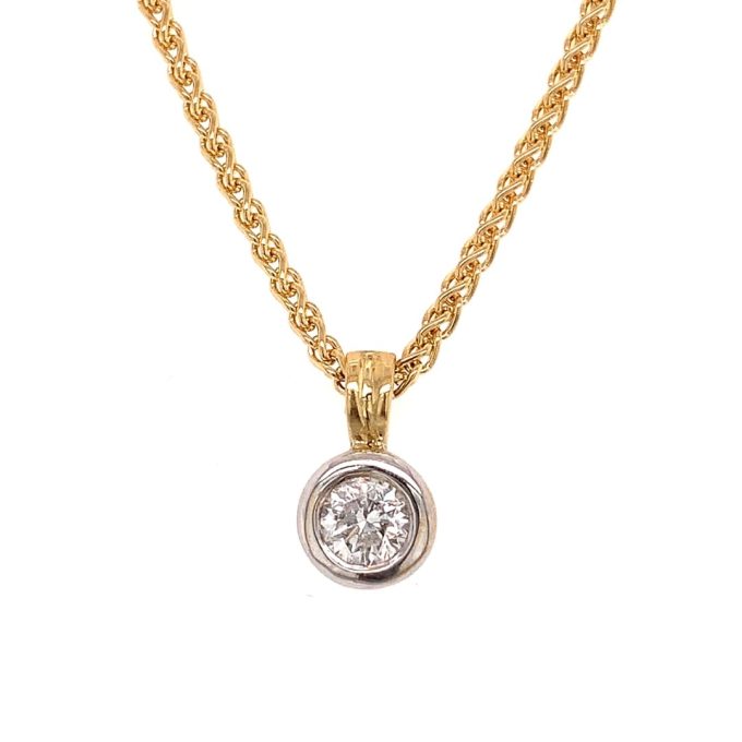 0.33ct Diamond Solitaire Necklace