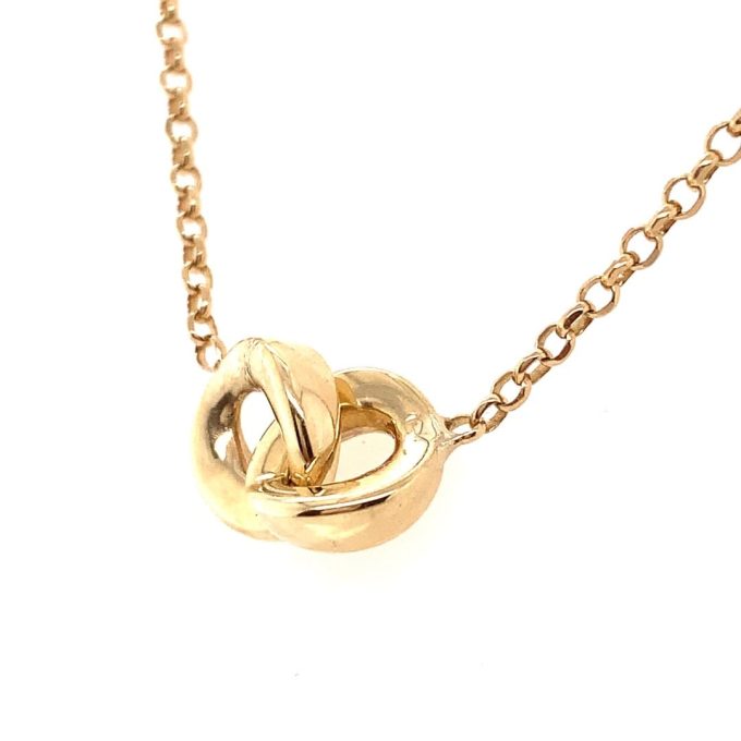 Linked Pendant Gold Necklace - Image 2