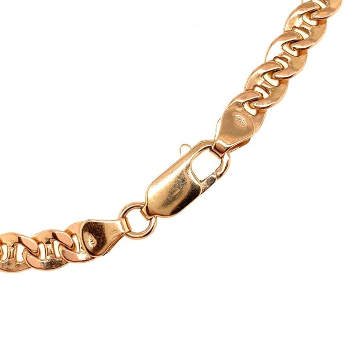 9ct Gold Flat Anchor Link Chain - 28 Inch - Image 2