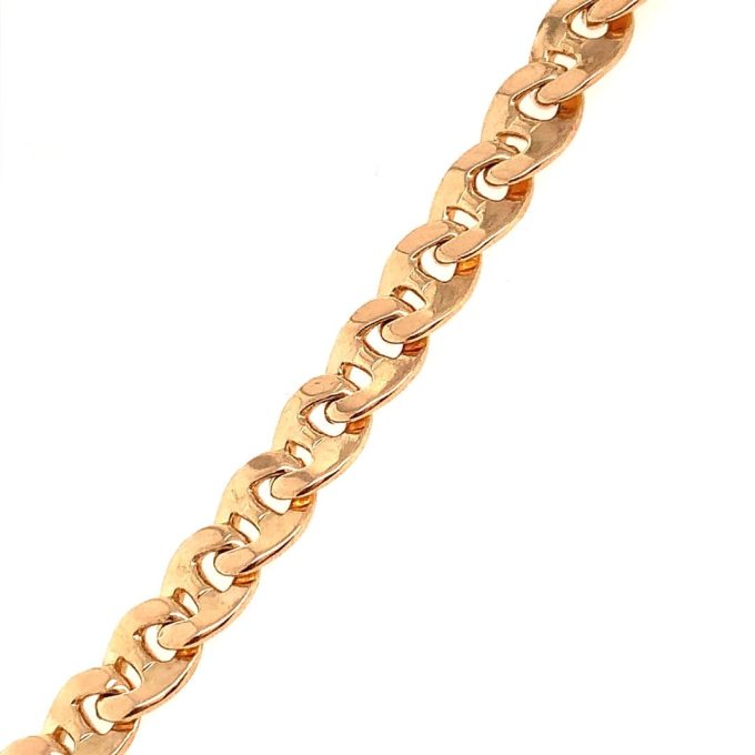 9ct Gold Flat Anchor Link Chain - 28 Inch - Image 3
