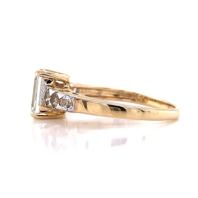 Aquamarine Solitaire Ring - Image 3