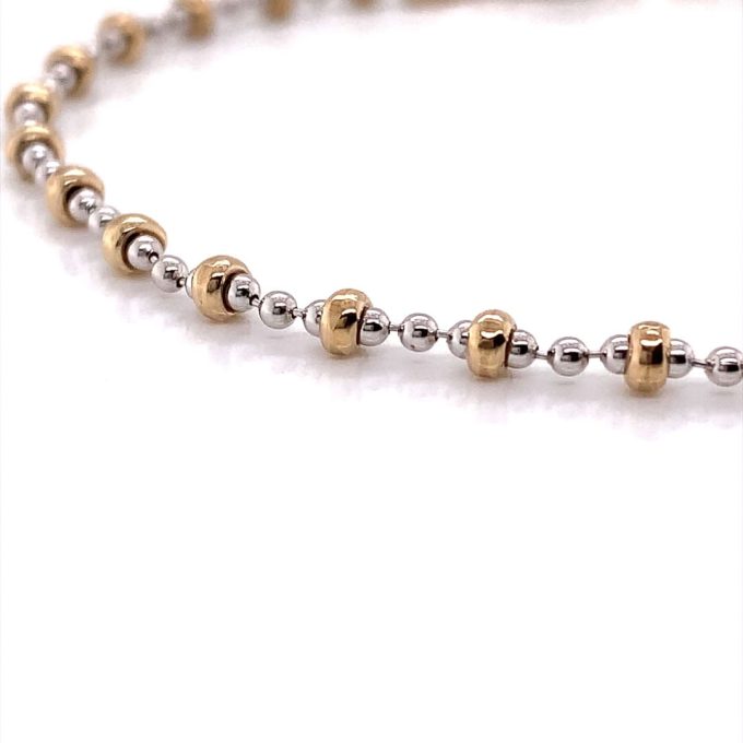 9ct Two Colour Lantern Link Bracelet - Image 2