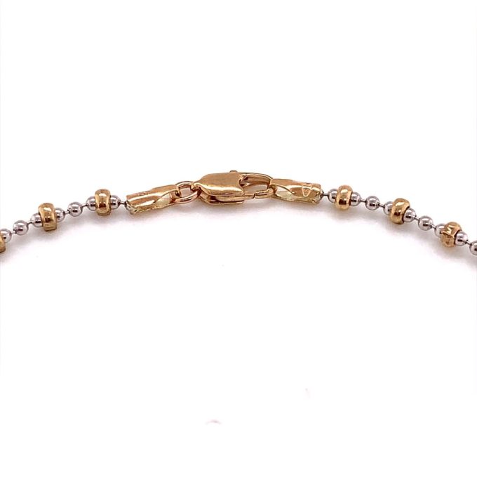 9ct Two Colour Lantern Link Bracelet - Image 3