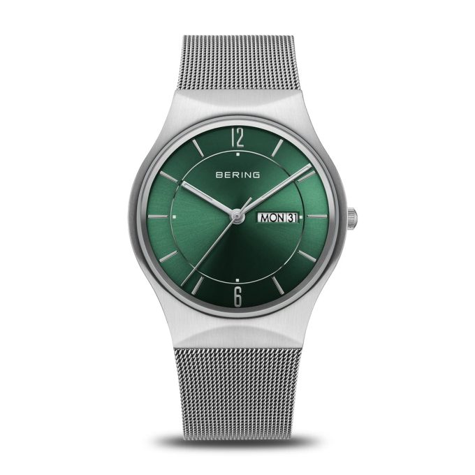 Bering Classic Green Dial Watch 11938-008DD
