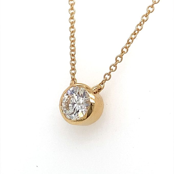 0.41ct Brilliant Cut Diamond Solitaire Necklace - Image 2