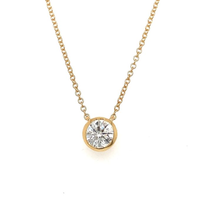 0.41ct Brilliant Cut Diamond Solitaire Necklace