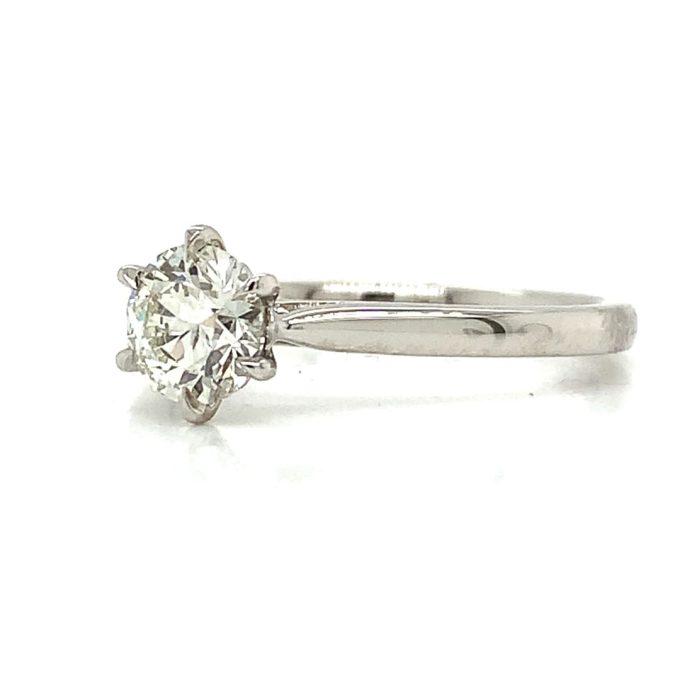 0.74ct Diamond Platinum Solitaire Ring - Image 2